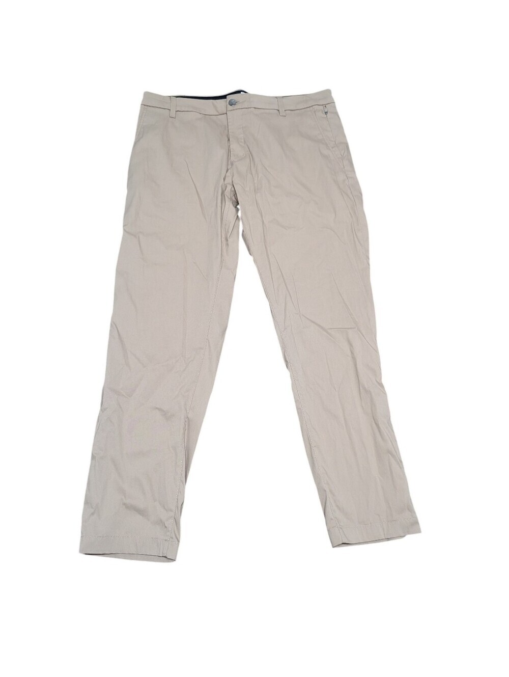 BIRDDOGS Men's Light Khaki Straight Chinos Golf Church Casual (36 x 32)